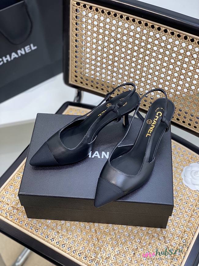 Chanel black slingback - 1