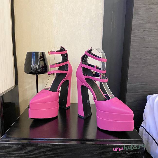 Versace pink high heels - 1