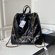 Chanel backpack black leather AS3133 - 1