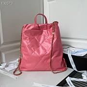 Chanel backpack pink leather AS3133 - 3