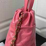 Chanel backpack pink leather AS3133 - 5