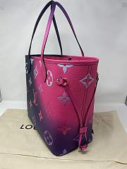 Louis Vuitton Neverfull Midnight Fuchsia Tote Bag - 4