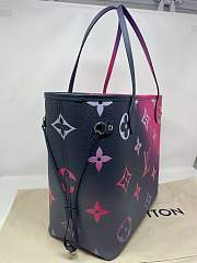 Louis Vuitton Neverfull Midnight Fuchsia Tote Bag - 5