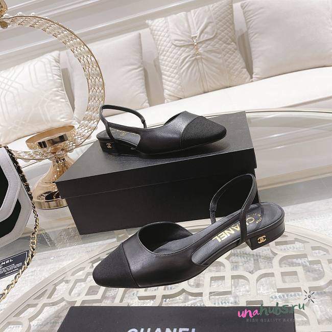 Chanel Pumps Black Slingbacks - 1