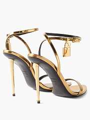 Tom Ford metallic patent leather padlock heels - 4