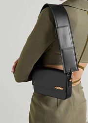 JACQUEMUS Le Carinu black leather shoulder bag - 2