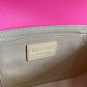 JACQUEMUS Le Carinu pink leather shoulder bag - 2