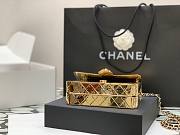 Chanel metallic flap bag 18cm  - 6