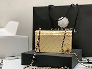 Chanel metallic flap bag 18cm  - 3