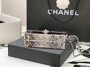 Chanel silver flap bag 18cm - 2