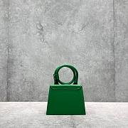 Jaquemus Le Chiquito tote bag green leather 18cm - 2