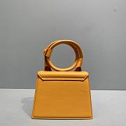 Jaquemus Le Chiquito tote bag yellow leather 18cm - 3