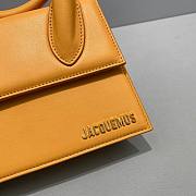 Jaquemus Le Chiquito tote bag yellow leather 18cm - 2