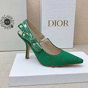 Dior J'adior Slingback Heels Green 10cm - 5