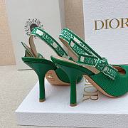 Dior J'adior Slingback Heels Green 10cm - 4