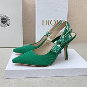 Dior J'adior Slingback Heels Green 10cm - 3