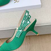 Dior J'adior Slingback Heels Green 6.5cm - 3