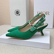 Dior J'adior Slingback Heels Green 6.5cm - 2