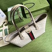 Gucci tote shopping bag beige & white bag - 3