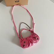 Balenciaga Pink Mini Le Cagole Chain Bag - 3