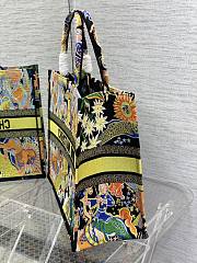 DIOR Book Tote Multicolor Zodiac Embroidery 41cm - 2