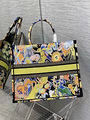 DIOR Book Tote Multicolor Zodiac Embroidery 41cm - 5