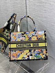 DIOR Book Tote MulticolorZodiac Embroidery 36cm - 1