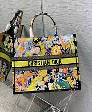 DIOR Book Tote Multicolor Zodiac Embroidery 41cm - 1