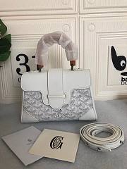 Goyard Saigon Souple Maison White Bag - 1