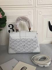 Goyard Saigon Souple Maison White Bag - 6