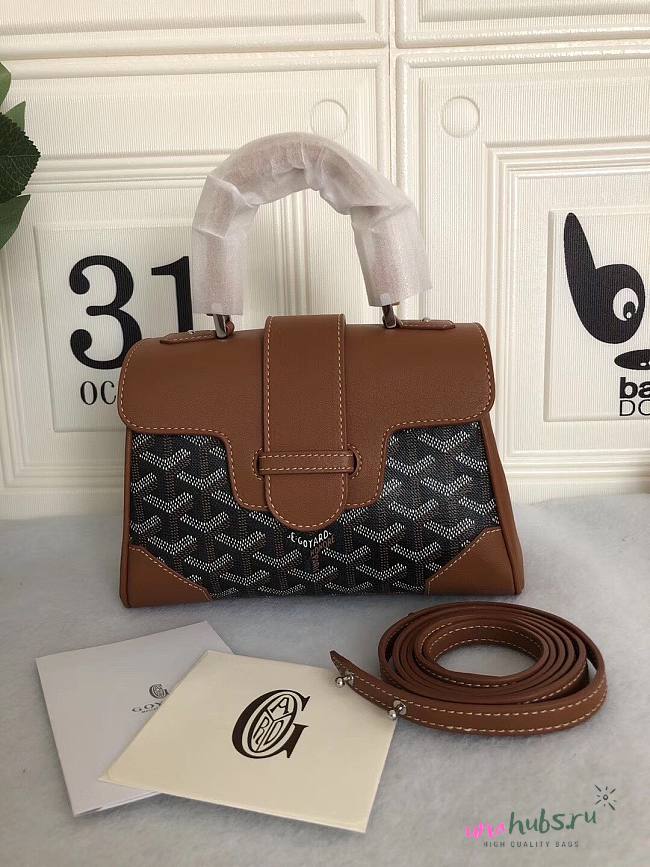 Goyard Saigon Souple Maison Brown Bag - 1