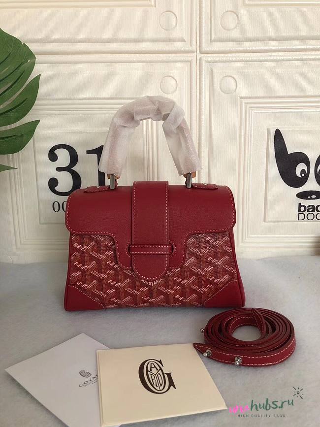 Goyard Saigon Souple Maison Red Bag - 1