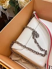 Louis Vuitton Twist MM White Chain Bag - 5