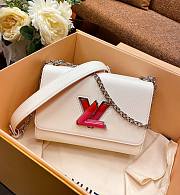 Louis Vuitton Twist MM White Chain Bag - 1