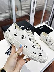 Chanel shoes CC white/black - 6