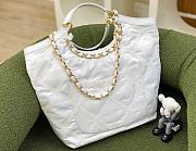 Chanel tote shopping max white bag - 3