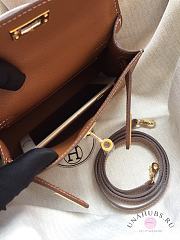 Hermes Kelly Mini Brown leather  - 4
