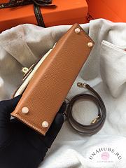 Hermes Kelly Mini Brown leather  - 3