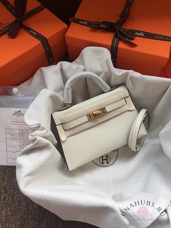 Hermes Kelly Mini White leather