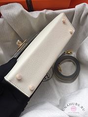 Hermes Kelly Mini White leather - 5