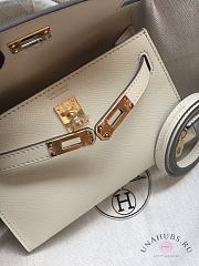 Hermes Kelly Mini White leather - 4