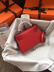 Hermes Kelly Mini Red leather - 6