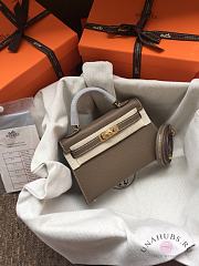 Hermes Kelly Mini Mocha Leather - 1