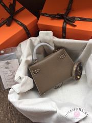 Hermes Kelly Mini Mocha Leather - 6