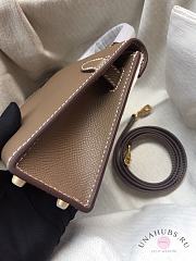 Hermes Kelly Mini Mocha Leather - 4