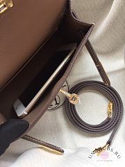 Hermes Kelly Mini Mocha Leather - 2