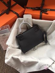 Hermes Kelly Mini Black Leather - 6