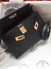 Hermes Kelly Mini Black Leather - 4