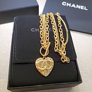 Chanel necklace golden  - 3