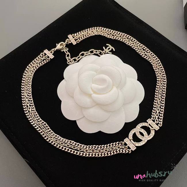 Chanel silver necklace - 1